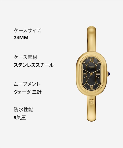 FOSSIL(フォッシル)の「フォッシル 腕時計 レディース アナログ ステンレス ES5456(アナログ腕時計・レディース・ゴールド・FREE)」の12枚目の写真
