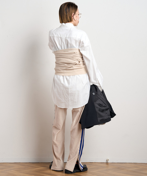 PROVOKE (プロヴォーク)の「【PROVOKE/プロヴォーク】2WAY boatneck pullover(ニット/セーター・レディース・ブラック/ベージュ・FREE)」の22枚目の写真