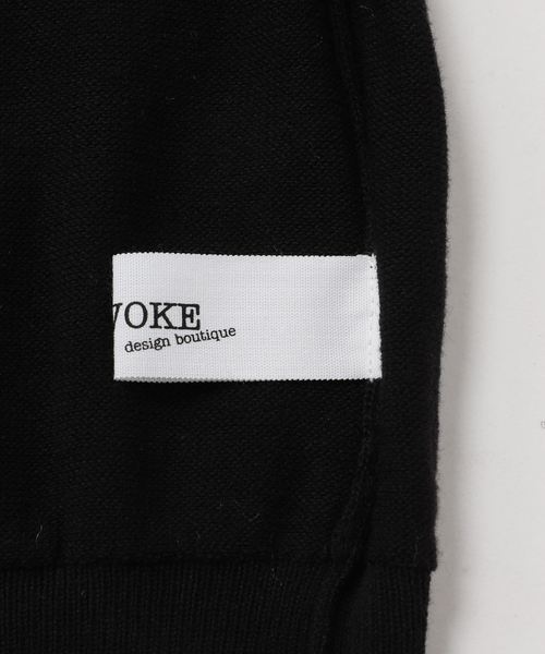 PROVOKE (プロヴォーク)の「【PROVOKE/プロヴォーク】2WAY boatneck pullover(ニット/セーター・レディース・ブラック/ベージュ・FREE)」の6枚目の写真