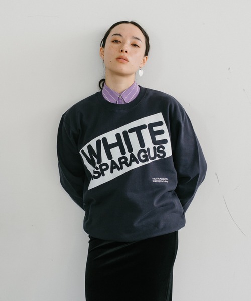 THEATRE PRODUCTS（シアタープロダクツ）の「ベジタブルスウェット"WHITE ASPARAGUS"（スウェット・レディース・ネイビー・FREE）」の4枚目の写真