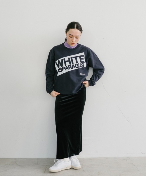THEATRE PRODUCTS（シアタープロダクツ）の「ベジタブルスウェット"WHITE ASPARAGUS"（スウェット・レディース・ネイビー・FREE）」の7枚目の写真