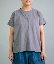 OMNIGOD | [OMNIGOD womens / オムニゴッド] 天竺 フレンチスリーブマニッシュTシャツ(Tシャツ/カットソー)