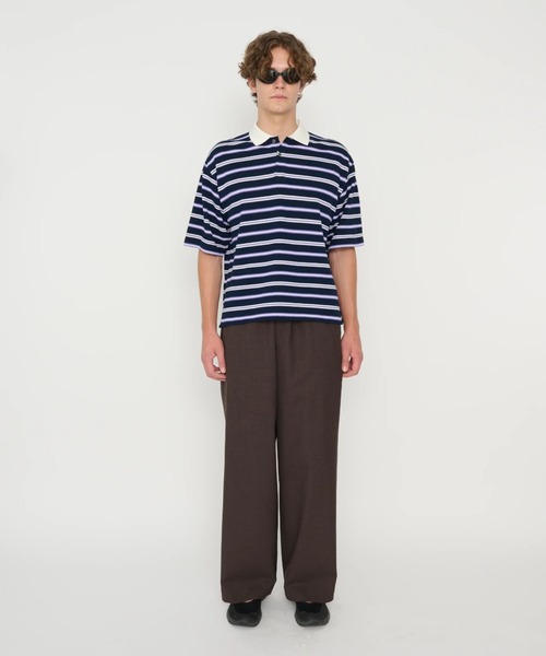 JOHN MASON SMITH(ジョンメイソンスミス)の「JOHN MASON SMITH WASHABLE WOOL TROPICAL EASY PANTS (26SPT-#204S)(その他パンツ・メンズ・ブラウン/チャコールグレー・SMALL/MEDIUM/LARGE)」の5枚目の写真