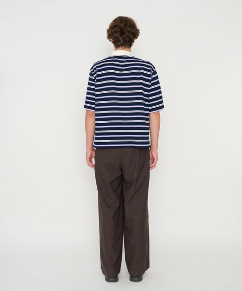 JOHN MASON SMITH(ジョンメイソンスミス)の「JOHN MASON SMITH WASHABLE WOOL TROPICAL EASY PANTS (26SPT-#204S)(その他パンツ・メンズ・ブラウン/チャコールグレー・SMALL/MEDIUM/LARGE)」の3枚目の写真