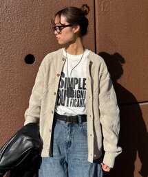 CIAOPANIC TYPY | 【UNISEX】ダイヤメッシュクルーネックカーディガン(カーディガン/ボレロ)