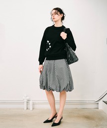 NOISE MAKER（ノイズメーカー）の「ミディ丈チェックバルーンスカート【MADE IN JAPAN】（スカート）」