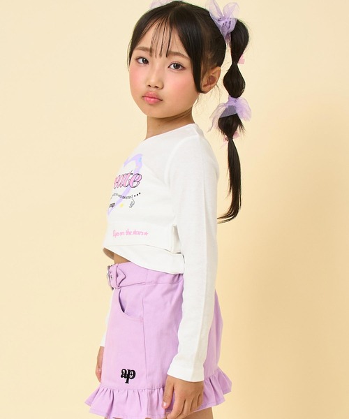 ANAP kids（アナップキッズ）の「クロスデザイントップス（Tシャツ/カットソー・キッズ・ラベンダー/ホワイト/ブラック・130/120/110）」の19枚目の写真