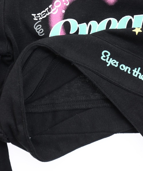 ANAP kids（アナップキッズ）の「クロスデザイントップス（Tシャツ/カットソー・キッズ・ラベンダー/ホワイト/ブラック・130/120/110）」の5枚目の写真