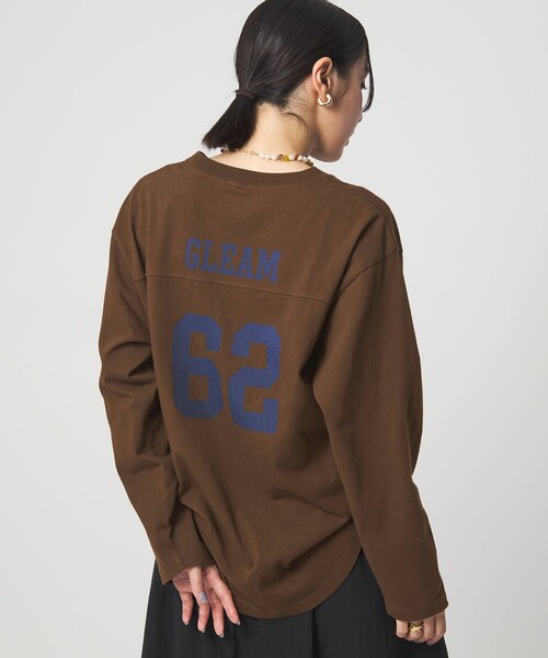 green label relaxing（グリーンレーベルリラクシング）の「【WEB限定】＜at ease＞ナンバー プリント TEE（Tシャツ/カットソー・レディース・ダークブラウン/ホワイト/ネイビー・FREE）」の3枚目の写真