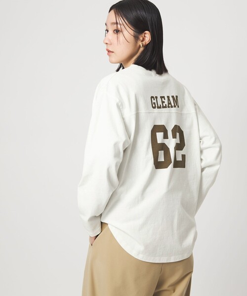 green label relaxing（グリーンレーベルリラクシング）の「【WEB限定】＜at ease＞ナンバー プリント TEE（Tシャツ/カットソー・レディース・ダークブラウン/ホワイト/ネイビー・FREE）」の2枚目の写真