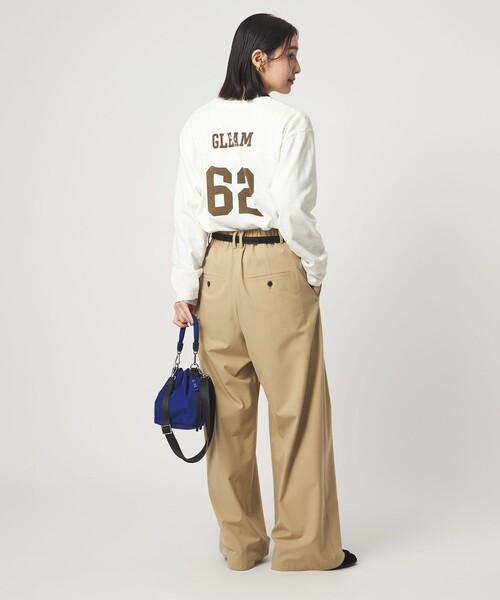 green label relaxing（グリーンレーベルリラクシング）の「【WEB限定】＜at ease＞ナンバー プリント TEE（Tシャツ/カットソー・レディース・ダークブラウン/ホワイト/ネイビー・FREE）」の15枚目の写真