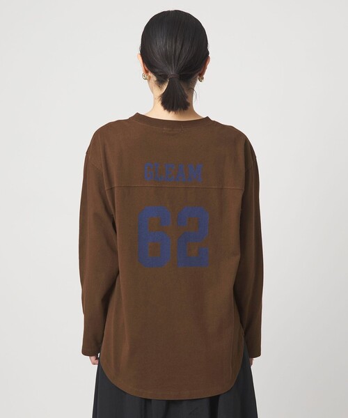 green label relaxing（グリーンレーベルリラクシング）の「【WEB限定】＜at ease＞ナンバー プリント TEE（Tシャツ/カットソー・レディース・ダークブラウン/ホワイト/ネイビー・FREE）」の18枚目の写真