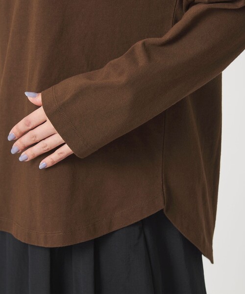 green label relaxing（グリーンレーベルリラクシング）の「【WEB限定】＜at ease＞ナンバー プリント TEE（Tシャツ/カットソー・レディース・ダークブラウン/ホワイト/ネイビー・FREE）」の20枚目の写真