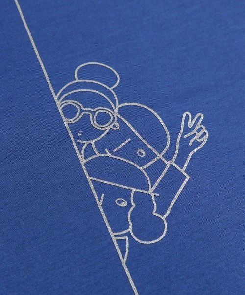 STUDIO PICONE(スタジオピッコーネ)の「コットン100%プリント冷感プルオーバー(Tシャツ/カットソー・レディース・ブラック/ブルー/ホワイト・M/L/LL)」の18枚目の写真