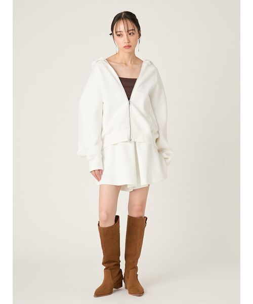 FRAY I.D（フレイアイディー）の「センタータックボックスショートパンツ（その他パンツ・レディース・グレー/ホワイト/ピンク・F）」の17枚目の写真