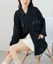 mystic（ミスティック）の「ポケットビジューカバーオール（カバーオール）」