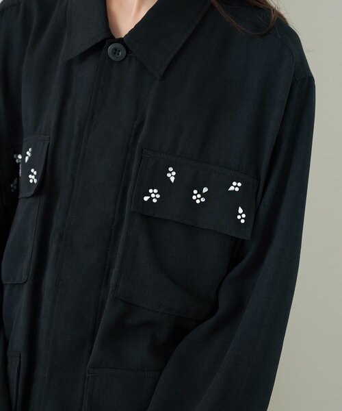 mystic(ミスティック)の「ポケットビジューカバーオール(カバーオール・レディース・ブラック/ベージュ/オフホワイト・FREE)」の22枚目の写真