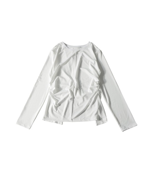antiqua（アンティカ）の「ツイスト トップス（Tシャツ/カットソー・レディース・ピンク/ホワイト/ネイビー・2/1）」の13枚目の写真