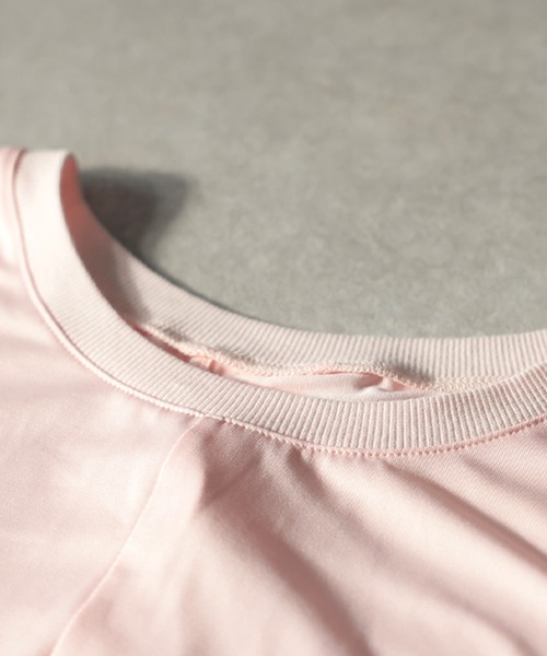 antiqua（アンティカ）の「ツイスト トップス（Tシャツ/カットソー・レディース・ピンク/ホワイト/ネイビー・2/1）」の16枚目の写真