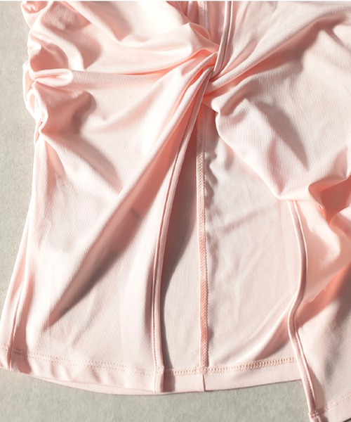 antiqua（アンティカ）の「ツイスト トップス（Tシャツ/カットソー・レディース・ピンク/ホワイト/ネイビー・2/1）」の18枚目の写真