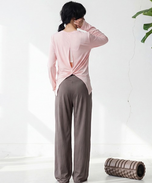 antiqua（アンティカ）の「ツイスト トップス（Tシャツ/カットソー・レディース・ピンク/ホワイト/ネイビー・2/1）」の10枚目の写真