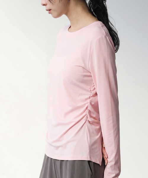 antiqua（アンティカ）の「ツイスト トップス（Tシャツ/カットソー・レディース・ピンク/ホワイト/ネイビー・2/1）」の11枚目の写真