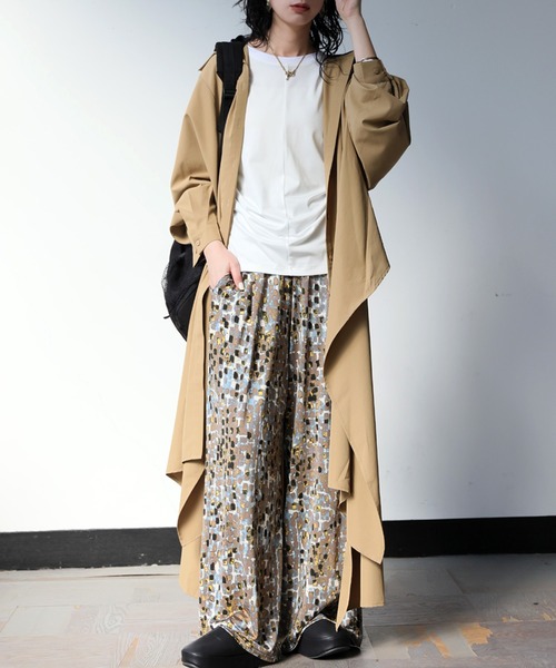 antiqua（アンティカ）の「ツイスト トップス（Tシャツ/カットソー・レディース・ピンク/ホワイト/ネイビー・2/1）」の6枚目の写真