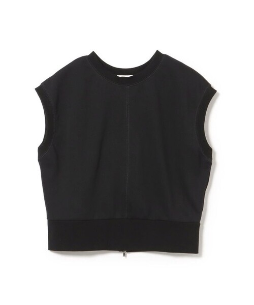 BEAMS HEART（ビームスハート）の「【6/18値下げ】後ろジップ 裏毛 プルオーバー（Tシャツ/カットソー・レディース・ホワイト系その他5/ブラック/グリーン・FREE）」の3枚目の写真
