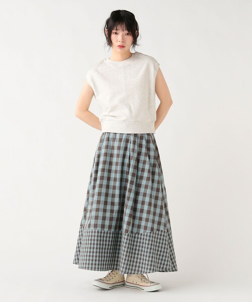 BEAMS HEART（ビームスハート）の「【6/18値下げ】後ろジップ 裏毛 プルオーバー（Tシャツ/カットソー・レディース・ホワイト系その他5/ブラック/グリーン・FREE）」の8枚目の写真