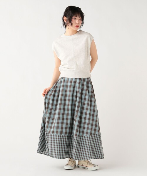 BEAMS HEART（ビームスハート）の「【6/18値下げ】後ろジップ 裏毛 プルオーバー（Tシャツ/カットソー・レディース・ホワイト系その他5/ブラック/グリーン・FREE）」の9枚目の写真