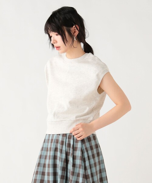 BEAMS HEART（ビームスハート）の「【6/18値下げ】後ろジップ 裏毛 プルオーバー（Tシャツ/カットソー・レディース・ホワイト系その他5/ブラック/グリーン・FREE）」の10枚目の写真