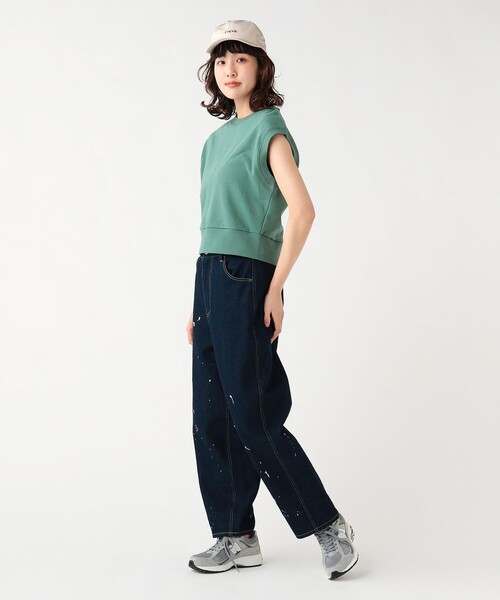 BEAMS HEART（ビームスハート）の「【6/18値下げ】後ろジップ 裏毛 プルオーバー（Tシャツ/カットソー・レディース・ホワイト系その他5/ブラック/グリーン・FREE）」の13枚目の写真