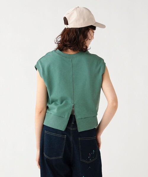BEAMS HEART（ビームスハート）の「【6/18値下げ】後ろジップ 裏毛 プルオーバー（Tシャツ/カットソー・レディース・ホワイト系その他5/ブラック/グリーン・FREE）」の15枚目の写真