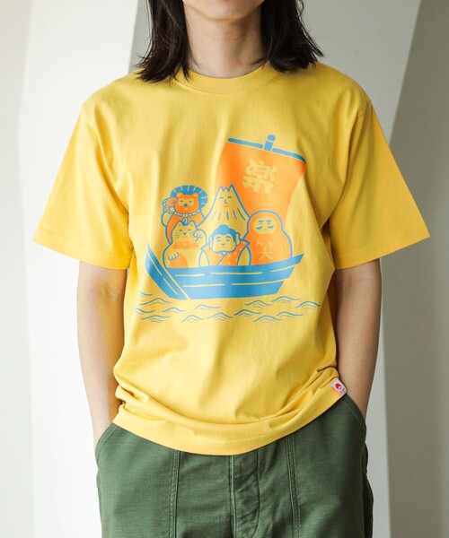 BEAMS JAPAN(ビームス ジャパン)の「【別注】ニューレトロ / 縁起物 Tシャツ(Tシャツ/カットソー・レディース・ゴールド/ホワイト・SMALL/X-LARGE/MEDIUM/LARGE)」の13枚目の写真