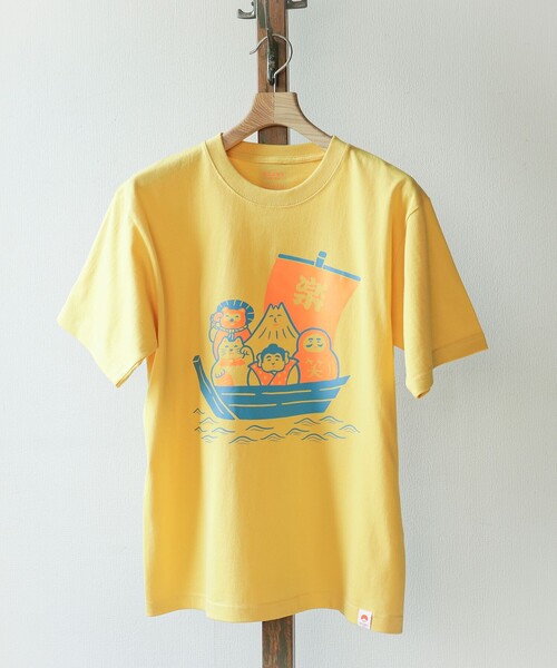 BEAMS JAPAN(ビームス ジャパン)の「【別注】ニューレトロ / 縁起物 Tシャツ(Tシャツ/カットソー・レディース・ゴールド/ホワイト・SMALL/X-LARGE/MEDIUM/LARGE)」の15枚目の写真