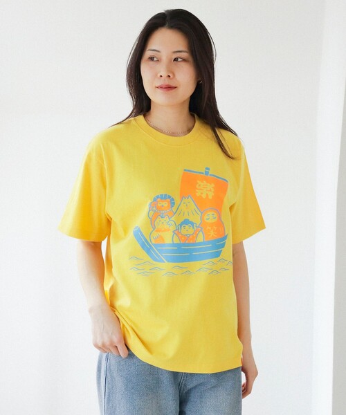 BEAMS JAPAN(ビームス ジャパン)の「【別注】ニューレトロ / 縁起物 Tシャツ(Tシャツ/カットソー・レディース・ゴールド/ホワイト・SMALL/X-LARGE/MEDIUM/LARGE)」の16枚目の写真
