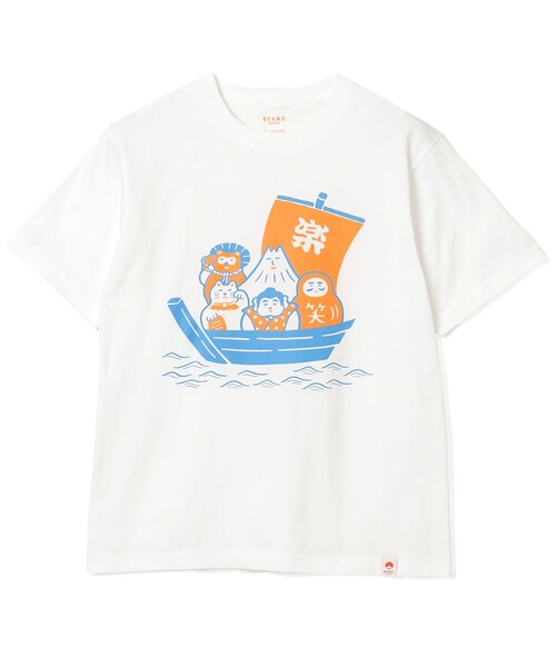 BEAMS JAPAN(ビームス ジャパン)の「【別注】ニューレトロ / 縁起物 Tシャツ(Tシャツ/カットソー・レディース・ゴールド/ホワイト・SMALL/X-LARGE/MEDIUM/LARGE)」の18枚目の写真
