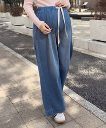 KOBE LETTUCE | イージーワイドデニムパンツ(マタニティウェア/グッズ)