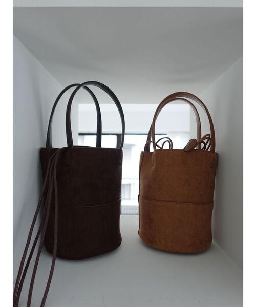 LAGUNAMOON(ラグナムーン)の「【VELETTO】フェイクスウェードバッグ(ハンドバッグ・レディース・ブラウン/キャメル・FREE)」の6枚目の写真