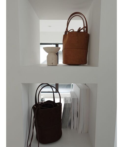 LAGUNAMOON(ラグナムーン)の「【VELETTO】フェイクスウェードバッグ(ハンドバッグ・レディース・ブラウン/キャメル・FREE)」の8枚目の写真