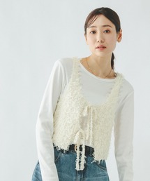 GLOBAL WORK | 2WAYテープヤーンビスチェ/642824(ベスト)