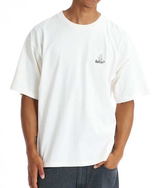 VOLCOM（ボルコム）の「VOLCOM/ボルコム メンズ 半袖 Tシャツ VST261009（Tシャツ/カットソー・メンズ・ブラック/グレイッシュブルー/オフホワイト・L/M）」の4枚目の写真