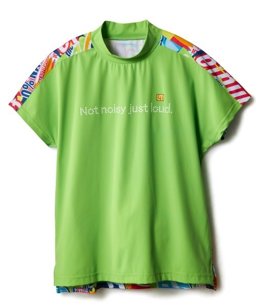 Loudmouth(ラウドマウス)の「LOUDMOUTH/ラウドマウス ゴルフウェア 吸汗速乾 UV 接触冷感 ストレッチ 柄 無地モックネックシャツ(シャツ/ブラウス・レディース・オレンジ/ライトイエロー/ブラック/ホワイト・S/LL/M/L)」の17枚目の写真