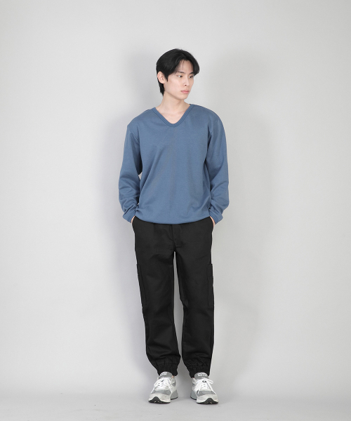 SAINTCREW(セントクルー)の「無地Vネックスウェットシャツ RVS-874 エジプシャンブルー(スウェット・メンズ・その他・MEDIUM/LARGE/X-LARGE/XXX-LARGE/XXXX-LARGE/SMALL/XX-LARGE)」の4枚目の写真
