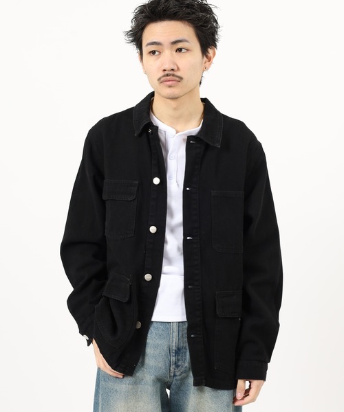 BENCH(ベンチ)の「Bench DENIM JKT デニムトラッカージャケットミディアムインディゴ(デニムジャケット・メンズ・ライトインディゴブルー/ブラック・XL/L/M)」の3枚目の写真