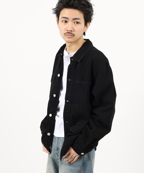 BENCH(ベンチ)の「Bench DENIM JKT デニムトラッカージャケットミディアムインディゴ(デニムジャケット・メンズ・ライトインディゴブルー/ブラック・XL/L/M)」の4枚目の写真