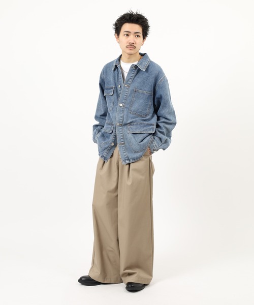 BENCH(ベンチ)の「Bench DENIM JKT デニムトラッカージャケットミディアムインディゴ(デニムジャケット・メンズ・ライトインディゴブルー/ブラック・XL/L/M)」の18枚目の写真