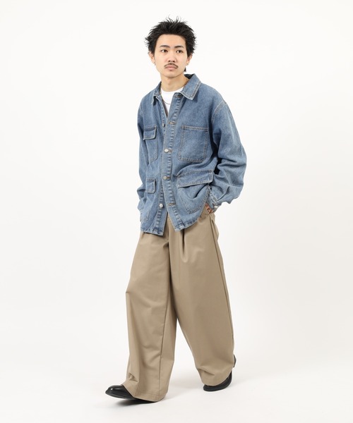 BENCH(ベンチ)の「Bench DENIM JKT デニムトラッカージャケットミディアムインディゴ(デニムジャケット・メンズ・ライトインディゴブルー/ブラック・XL/L/M)」の19枚目の写真