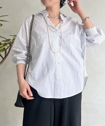 un dix cors | バックライン切替シャツ(シャツ/ブラウス)