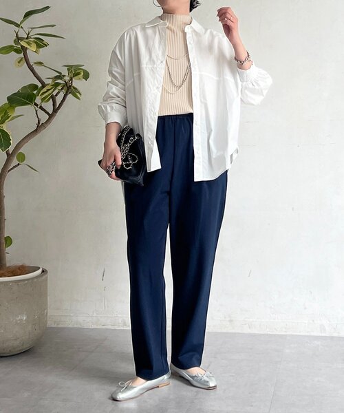 un dix cors（アンディコール）の「バックライン切替シャツ（シャツ/ブラウス・レディース・サックスブルー/ホワイト/ネイビー/オフホワイト・FREE）」の19枚目の写真